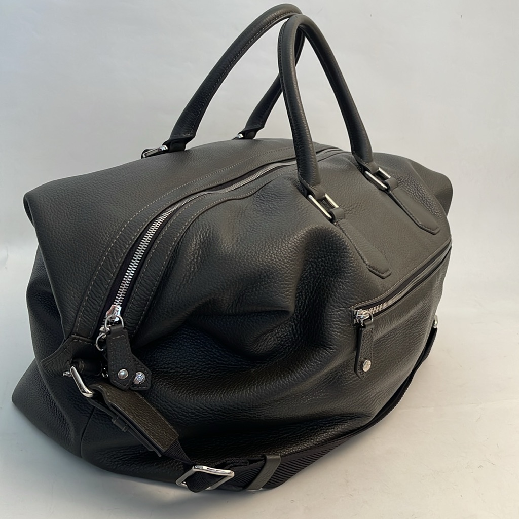 Vivienne Westwood Duffle Weekender Bag Dark Chocolate Grainy Leather Brand New